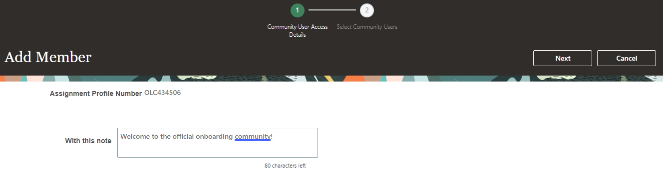 Add Member to community