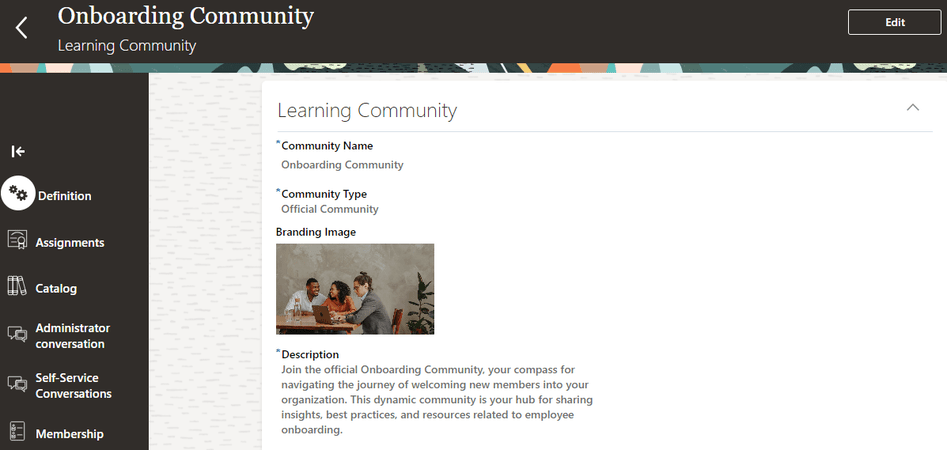 Learn to create community