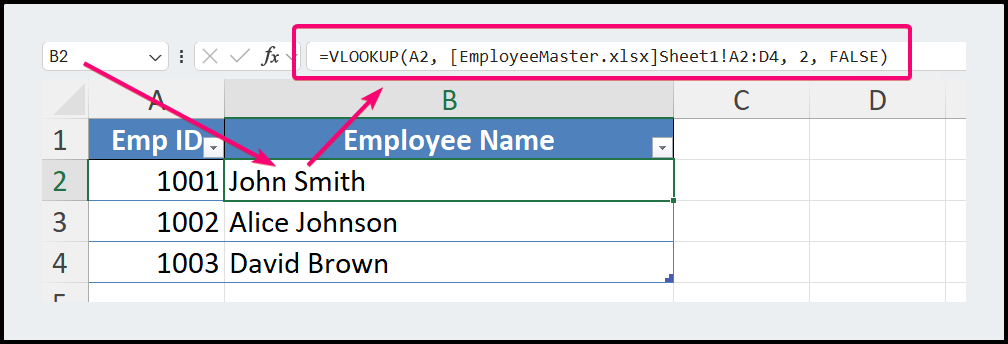 Learn vlookup